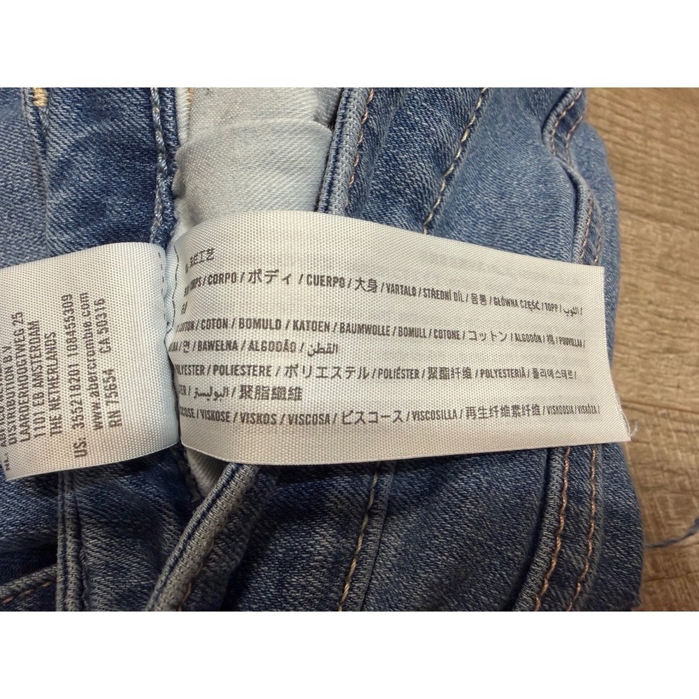 Hollister Ultra High-Rise Super Skinny Distressed Jeans Blue W26 L28 Size 3R - Picture 5 of 10